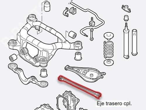 Right rear suspension arm BMW 3 (E46) 320 d | BP27318663M15 