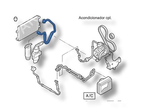 AC pipe LANCIA LYBRA (839_) 1.9 JTD (839AXD1A) | BP40102189M126 - Image 2