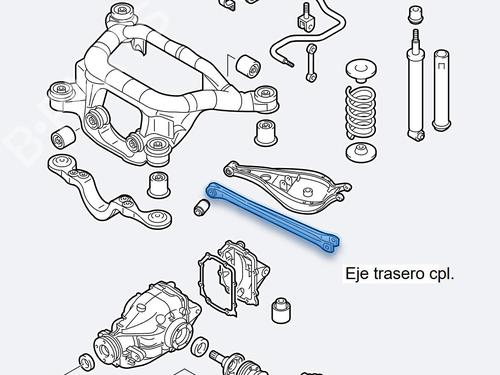 Left rear suspension arm BMW 3 Compact (E46) 318 ti | BP25020450M14 