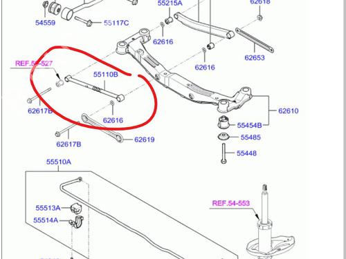 Right rear suspension arm HYUNDAI TUCSON (JM) 2.0 CRDi | BP17417028M15