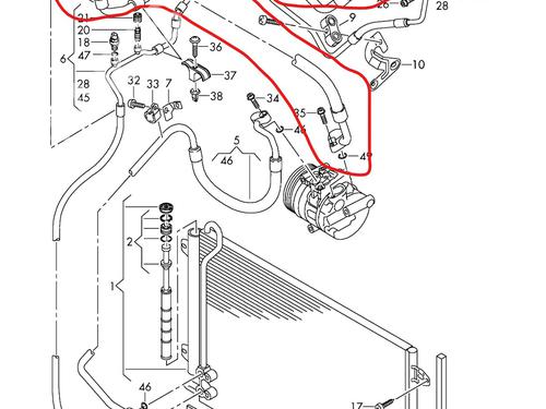 Used AC pipe VW PASSAT B6 (3C2) [2005-2011]  30568707