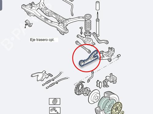 Right rear suspension arm HYUNDAI i30 (PDE, PD, PDEN) 1.6 CRDi | BP31081555M15