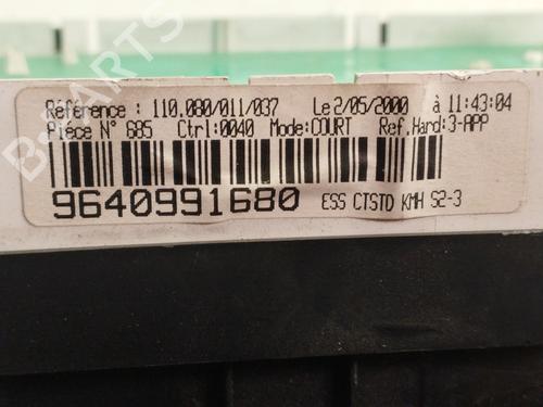 Instrument cluster PEUGEOT 106 II (1A_, 1C_) 1.1 i | BP30625650C47