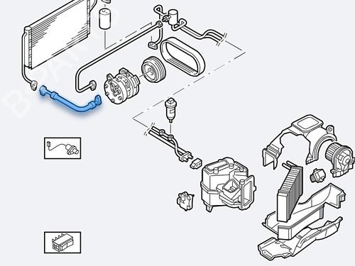 AC pipe AUDI A3 (8L1) 1.9 TDI | BP28180675M126 