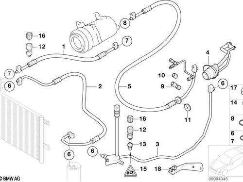 AC pipe BMW 3 (E46) 320 d | BP17421628M126 