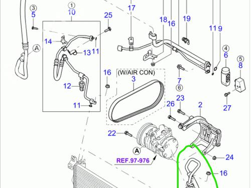 AC pipe KIA PICANTO I (SA) 1.1 | BP28107118M126 