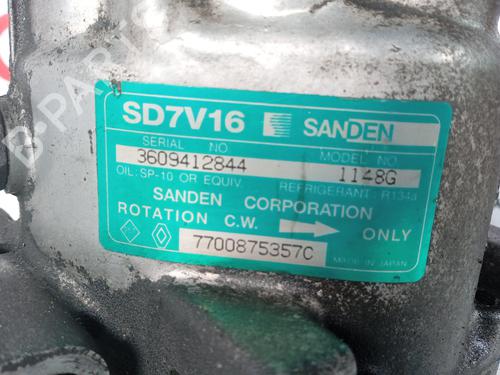 AC compressor RENAULT CLIO II (BB_, CB_) 1.6 (B/CB0D, BB00) | BP30175627M34