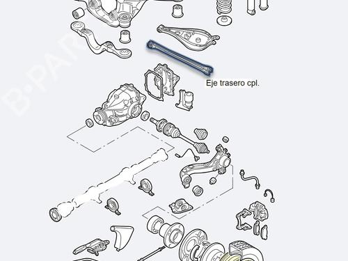 Used Right rear suspension arm BMW 3 (E46) 320 d (150 hp) 31127605