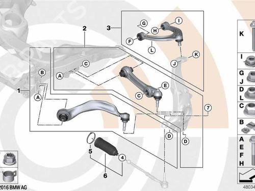 Right front suspension arm BMW 5 (F10) 520 d | BP21843339M13 