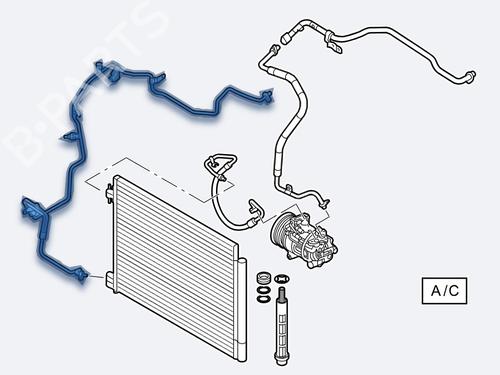Used AC pipe AC pipe RENAULT MEGANE IV Hatchback (B9A/M/N_) [2015-2026] 33715056 33715056