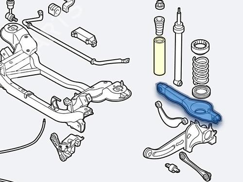Right rear suspension arm FORD FOCUS III  | BP24394657M15 