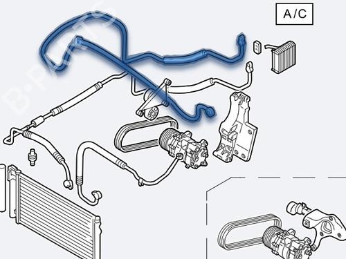 AC pipe VW GOLF VI (5K1) | BP34611509M126 - Image 2