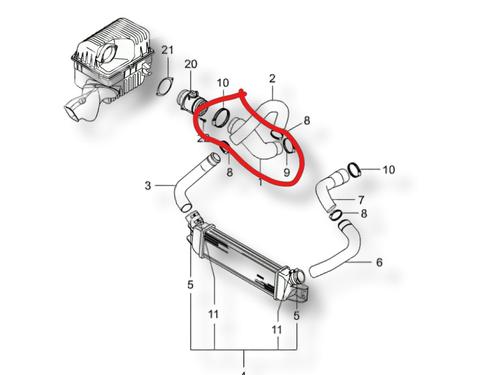Pipe SSANGYONG RODIUS I 2.7 Xdi | BP39684762M125 - Image 2