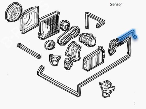 AC pipe BMW 3 Compact (E36) 316 i | BP27206580M126 