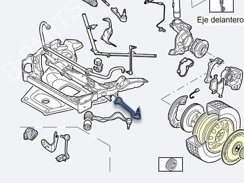 Left rear suspension arm BMW 3 (E90) 320 d | BP29159382M14