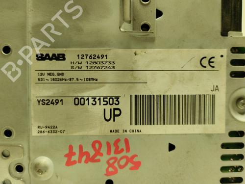 Radio SAAB 9-3 (YS3F, E79, D79, D75) 1.9 TiD | BP17407497E6 