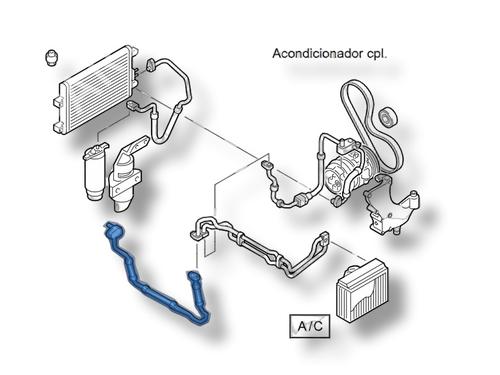 AC pipe LANCIA LYBRA (839_) 1.9 JTD (839AXD1A) | BP40102190M126 - Image 2