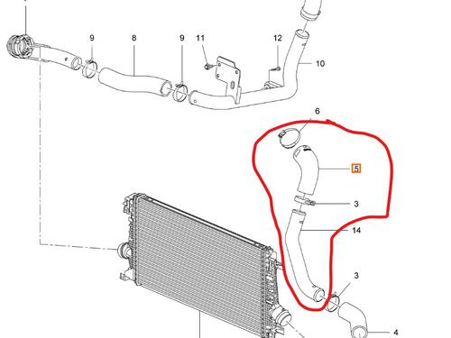 Pipe CHEVROLET CRUZE (J300) 2.0 CDI | BP30049946M125