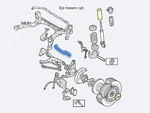 Venstre bagtil bærearm AUDI A4 B8 (8K2)  | BP29982764M14