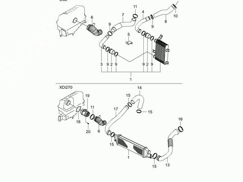 Intercooler SSANGYONG REXTON / REXTON II (GAB_) 2.7 Xdi | BP30444638M30