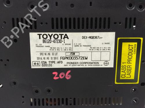 Radio TOYOTA PRIUS Liftback (_W2_) 1.5 Hybrid (NHW20_, NHW20R) | BP17401806E6 