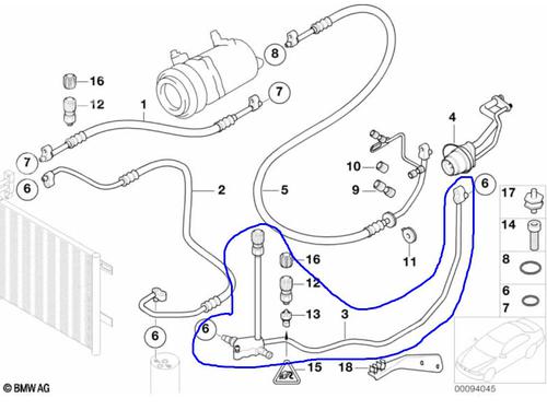 AC pipe BMW 3 (E46) 320 d | BP24497417M126 