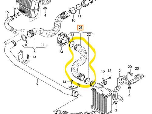 Used Intercooler pipe AUDI A6 C6 Avant (4F5) [2004-2011]  17424238