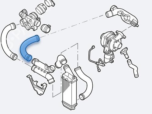 Rohr für PEUGEOT 407 (6D_) 1.6 HDi 110 (6D9HZC, 6D9HYC) (109 hp) 31716424