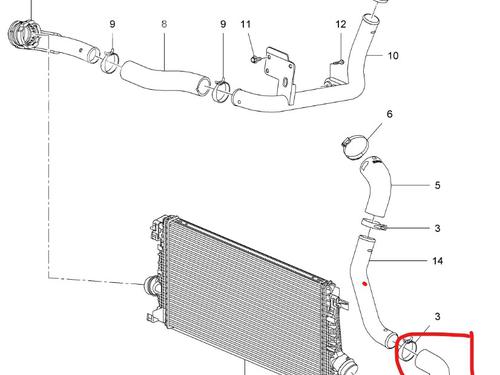 Pipe CHEVROLET CRUZE (J300) 2.0 CDI | BP30049945M125 