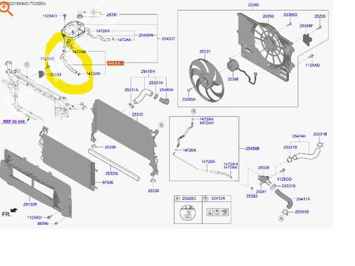 Tuyau HYUNDAI KONA (OS, OSE, OSI)  | BP17417022M125 