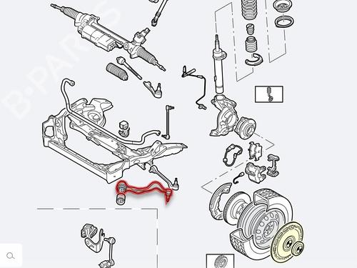 Left front suspension arm BMW 1 (E87) 118 d | BP23898504M12 