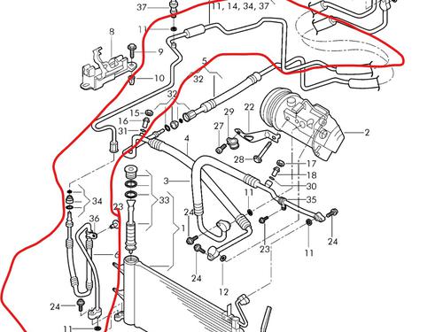 Used AC pipe SEAT IBIZA III (6L1) [2002-2009]  31713097