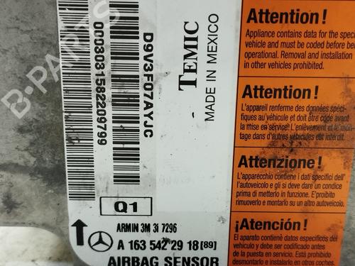 Used ECU airbags MERCEDES-BENZ M-CLASS (W163) ML 270 CDI (163.113) (163 hp) 20978603