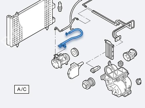AC pipe CITROËN XSARA PICASSO (N68) 1.6 HDi | BP31370403M126 
