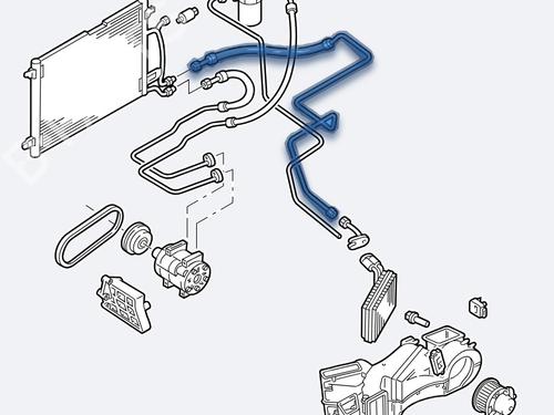 AC-rør VW PASSAT B5.5 (3B3) 2.0 (130 hp) 33012247