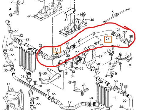Used Pipe Pipe AUDI A6 C6 (4F2) 3.0 TDI quattro (225 hp) 33929416 33929416