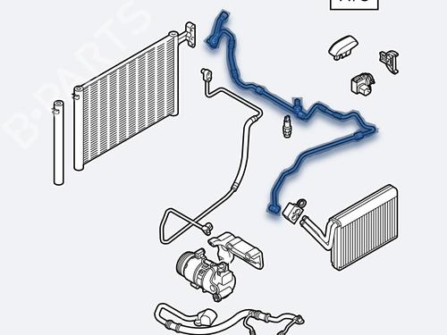 AC pipe BMW 1 (E87) 118 d | BP24497421M126 