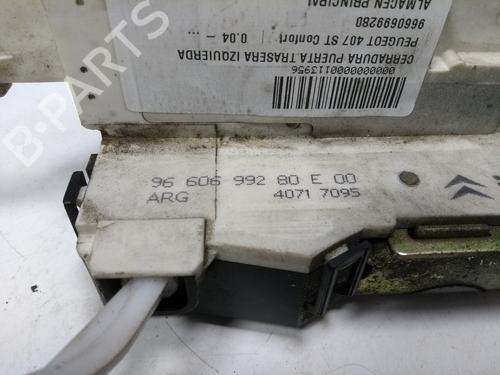 Rear left lock PEUGEOT 407 (6D_) 2.0 (6DRFNB, 6DRFNE) | BP17399856C100 