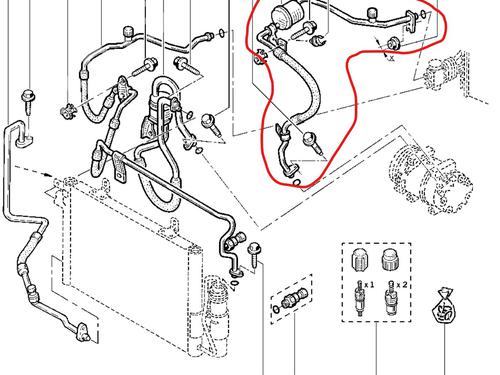 AC pipe RENAULT CLIO II (BB_, CB_) 1.2 16V (BB05, BB0W, BB11, BB27, BB2T, BB2U, BB2V, CB05,... | BP28180724M126 