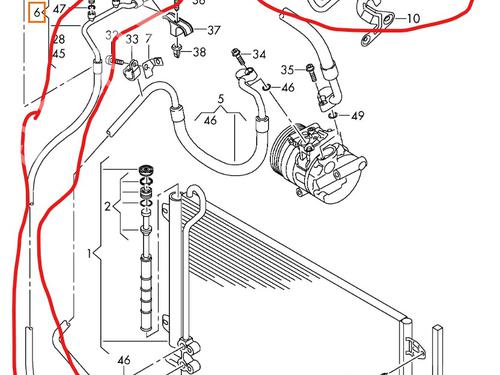 AC pipe VW PASSAT B6 (3C2) | BP33714964M126 - Image 2