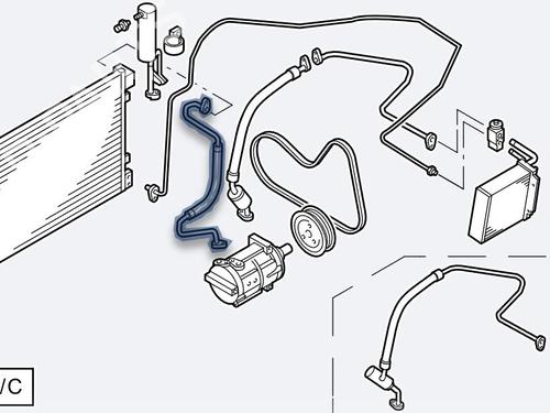 AC pipe NISSAN QASHQAI / QASHQAI +2 I (J10, NJ10, JJ10E)  | BP24356401M126 