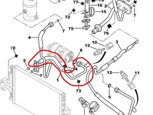 AC pipe CITROËN XANTIA (X1_, X2_) 1.9 D | BP31370395M126 