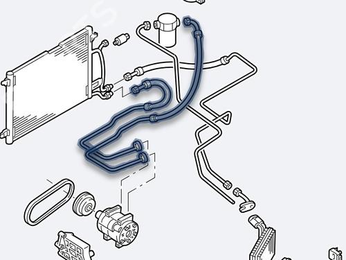 AC pipe VW PASSAT B5.5 Variant (3B6) 1.9 TDI 4motion | BP28180669M126 