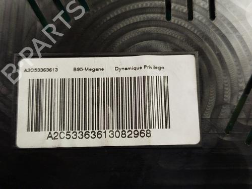Instrument cluster RENAULT MEGANE III Hatchback (BZ0/1_, B3_) 1.6 16V | BP31052709C47