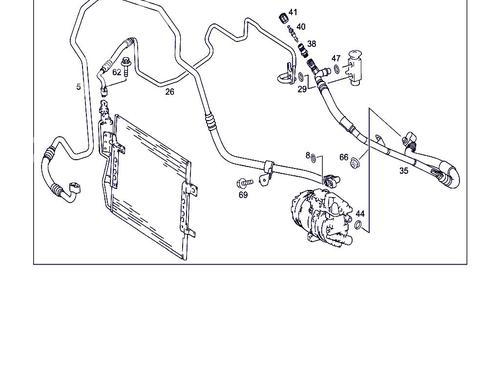 AC pipe MERCEDES-BENZ VANEO (414) 1.7 CDI (414.700) | BP17422715M126 