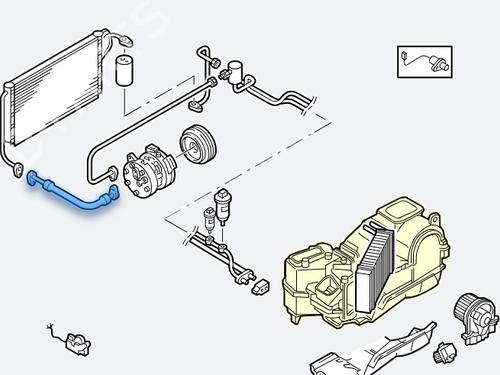 AC pipe VW GOLF IV (1J1) 1.9 TDI | BP28107116M126 