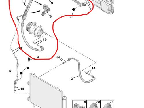 AC pipe CITROËN C8 (EA_, EB_) 2.2 HDi | BP31939785M126 - Image 4