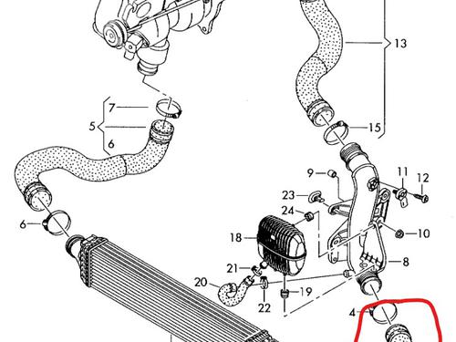 Pipe AUDI A4 B8 (8K2) | BP31799025M125