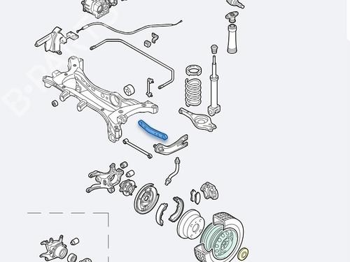 Used Left rear suspension arm HYUNDAI ix35 (LM, EL, ELH) [2009-2016]  30436776