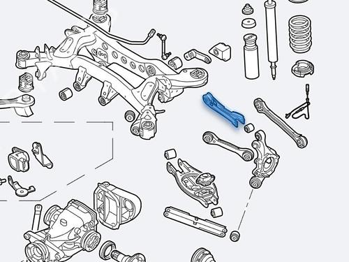 Left rear suspension arm BMW X1 (E84) sDrive 18 d | BP24876527M14 
